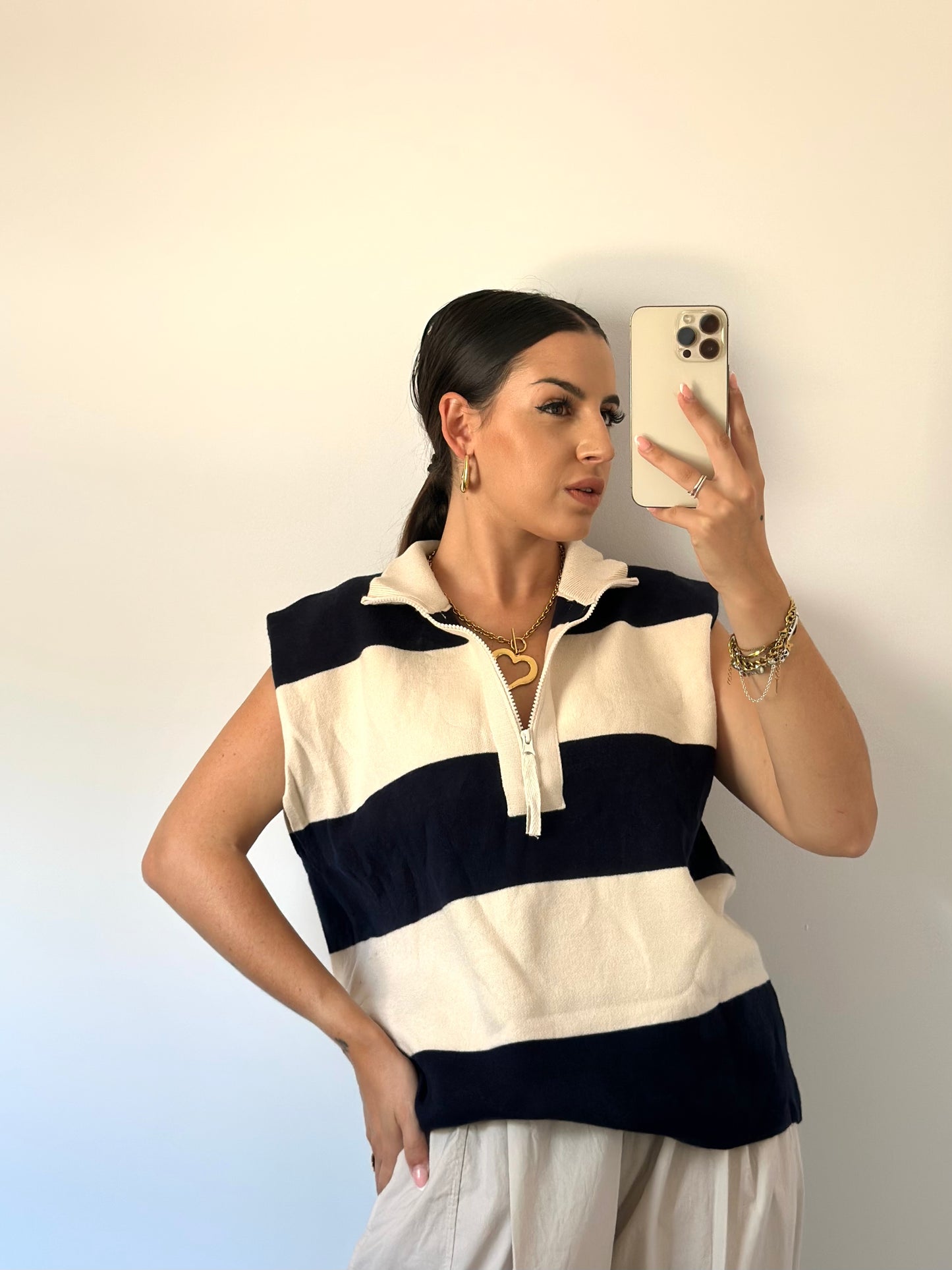 CHALECO MARINERO CREMALLERA