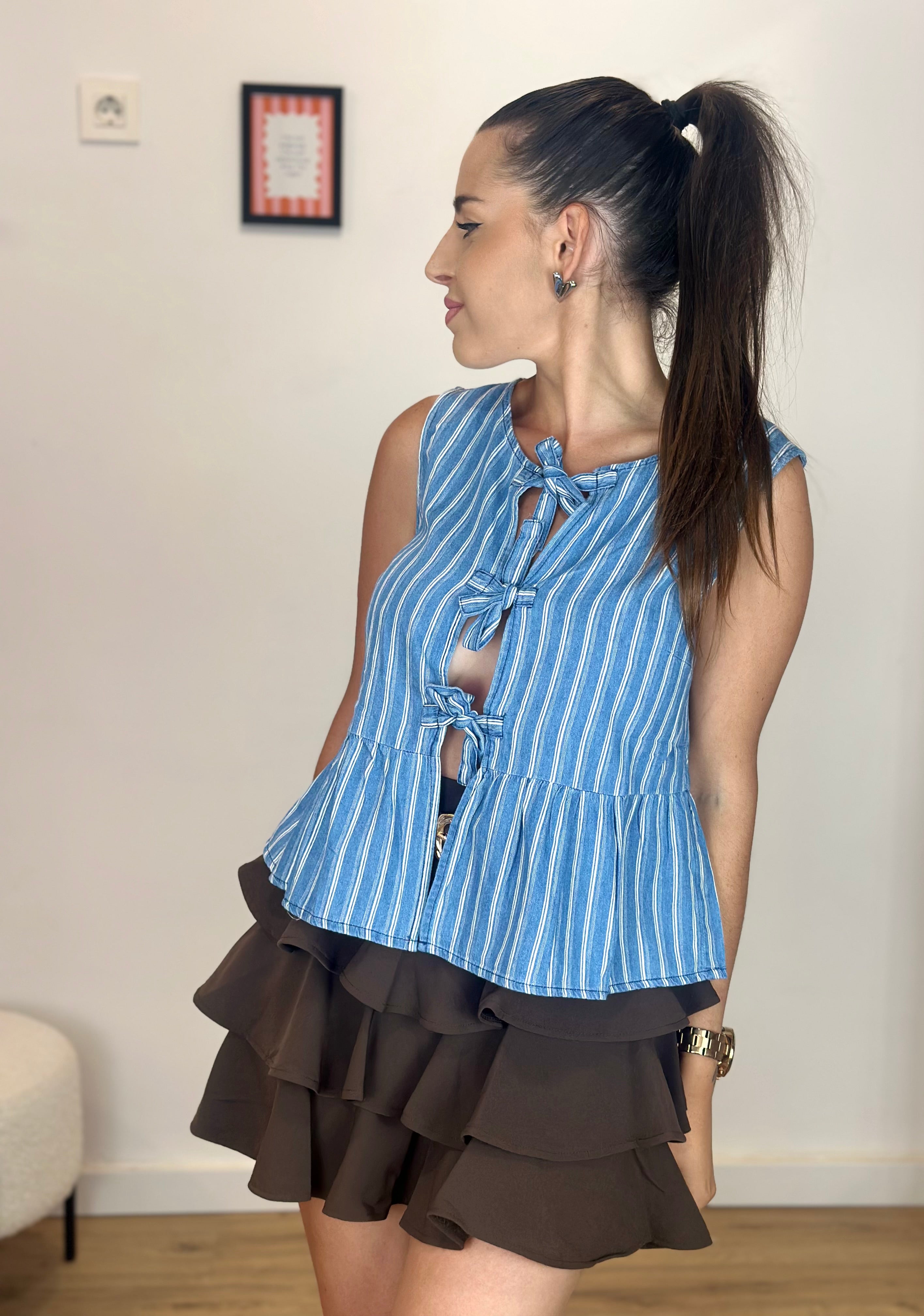 FALDA PANTALÓN VOLANT