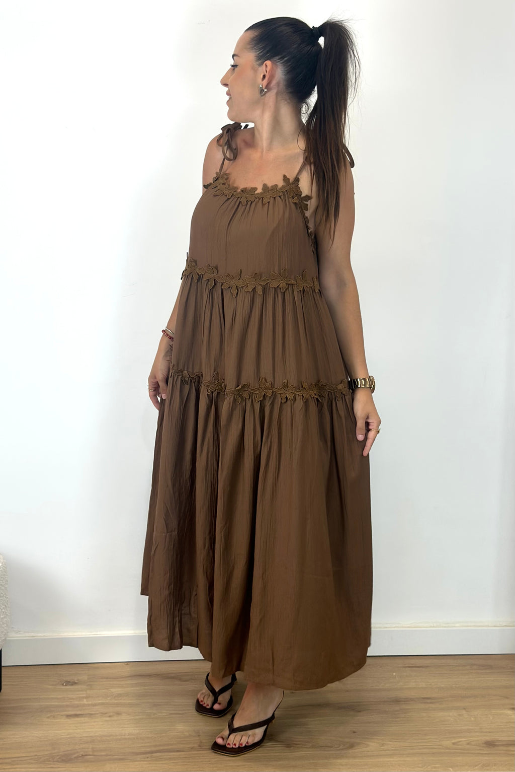 VESTIDO FLORES LAZO