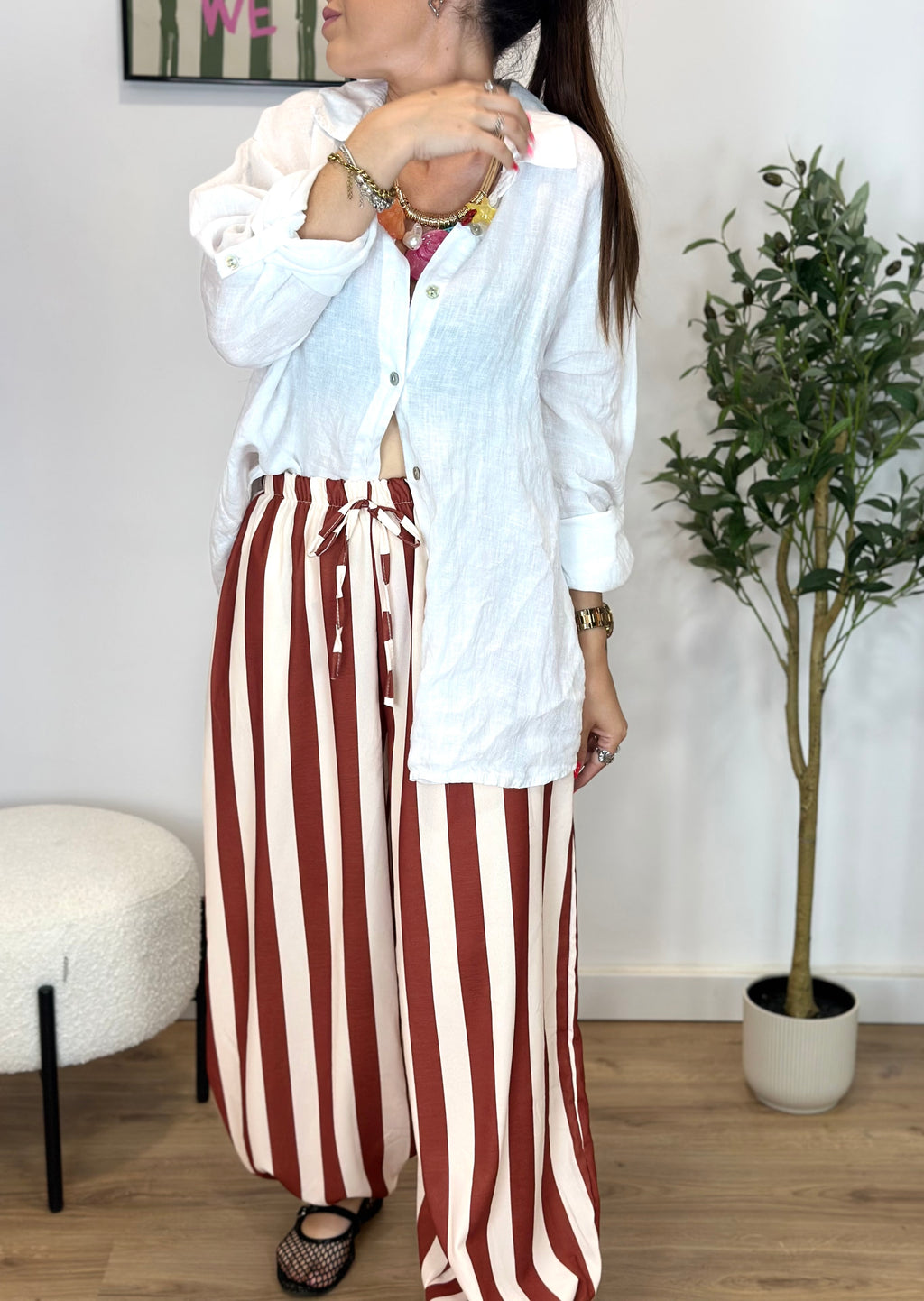 PANTALÓN BOMBACHO RAYAS