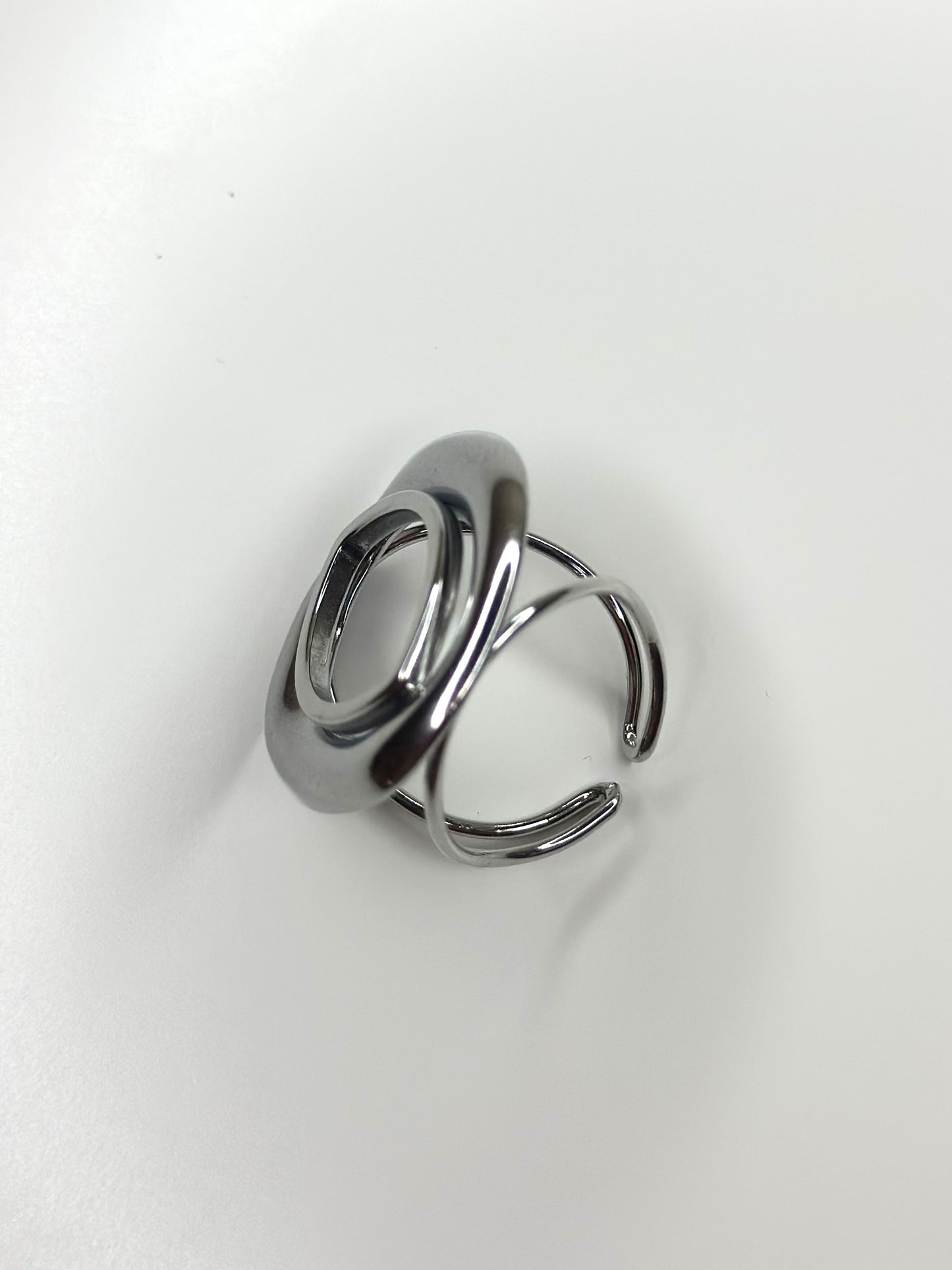 ANILLO REDOND PLATEADO