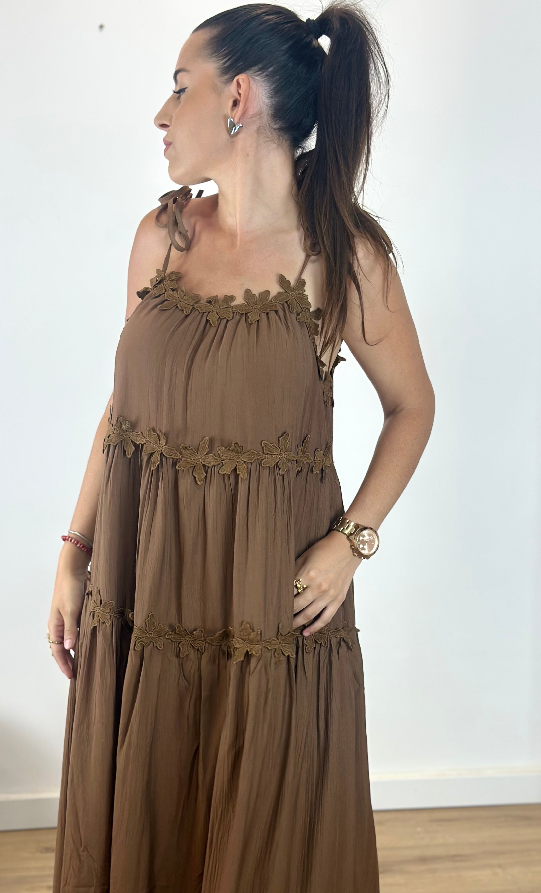 VESTIDO FLORES LAZO