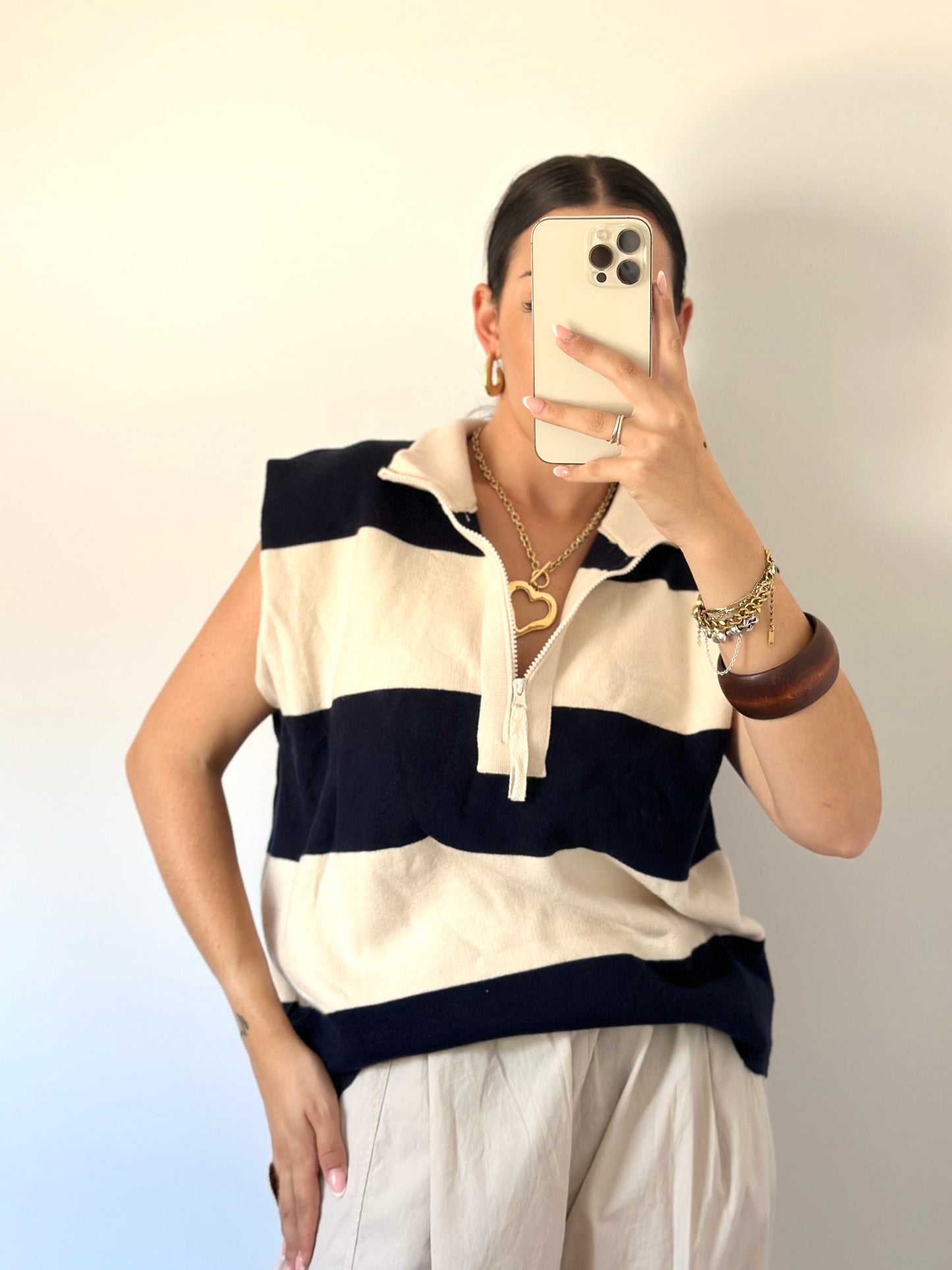 CHALECO MARINERO CREMALLERA