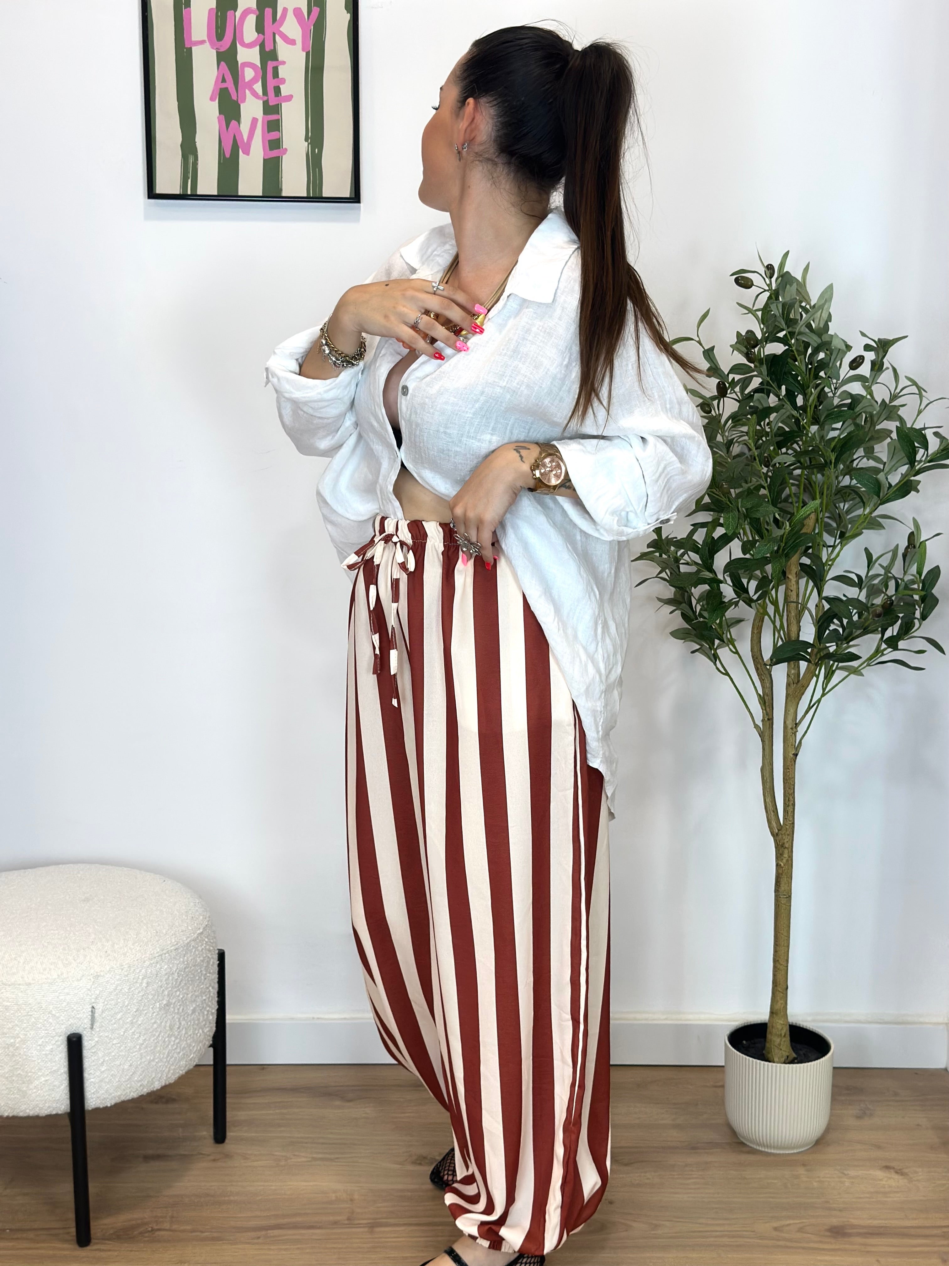 PANTALÓN BOMBACHO RAYAS