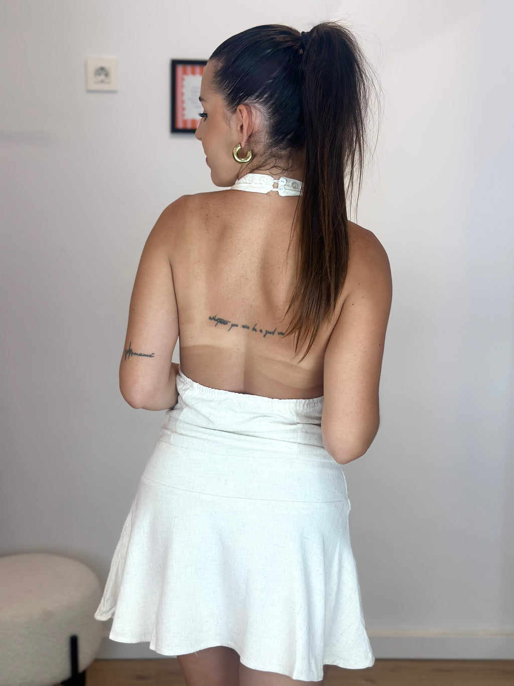 VESTIDO LINO DETALLES