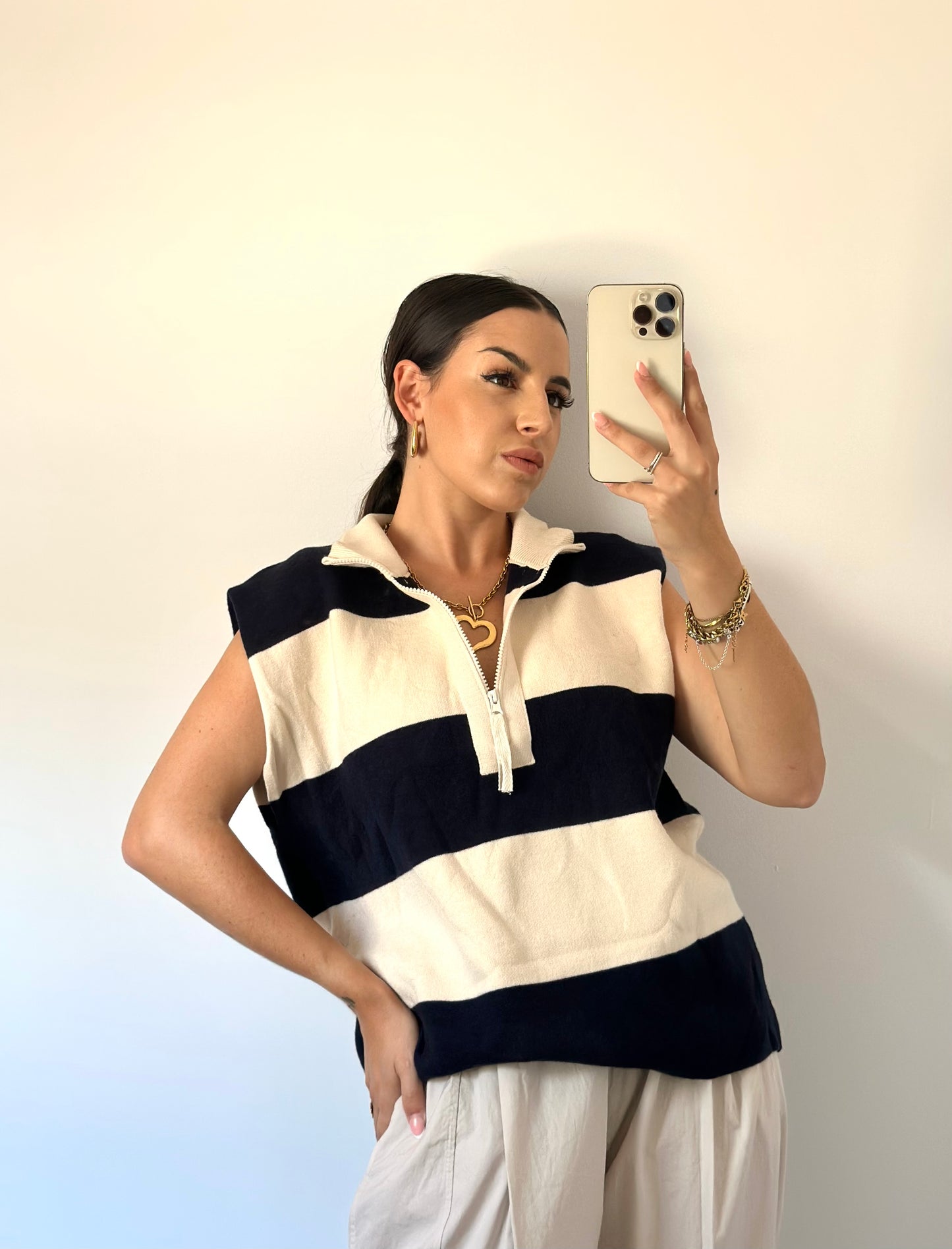 CHALECO MARINERO CREMALLERA