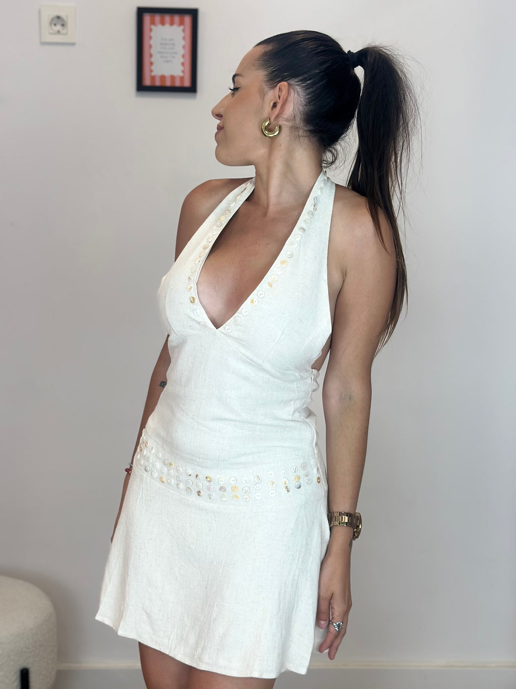 VESTIDO LINO DETALLES