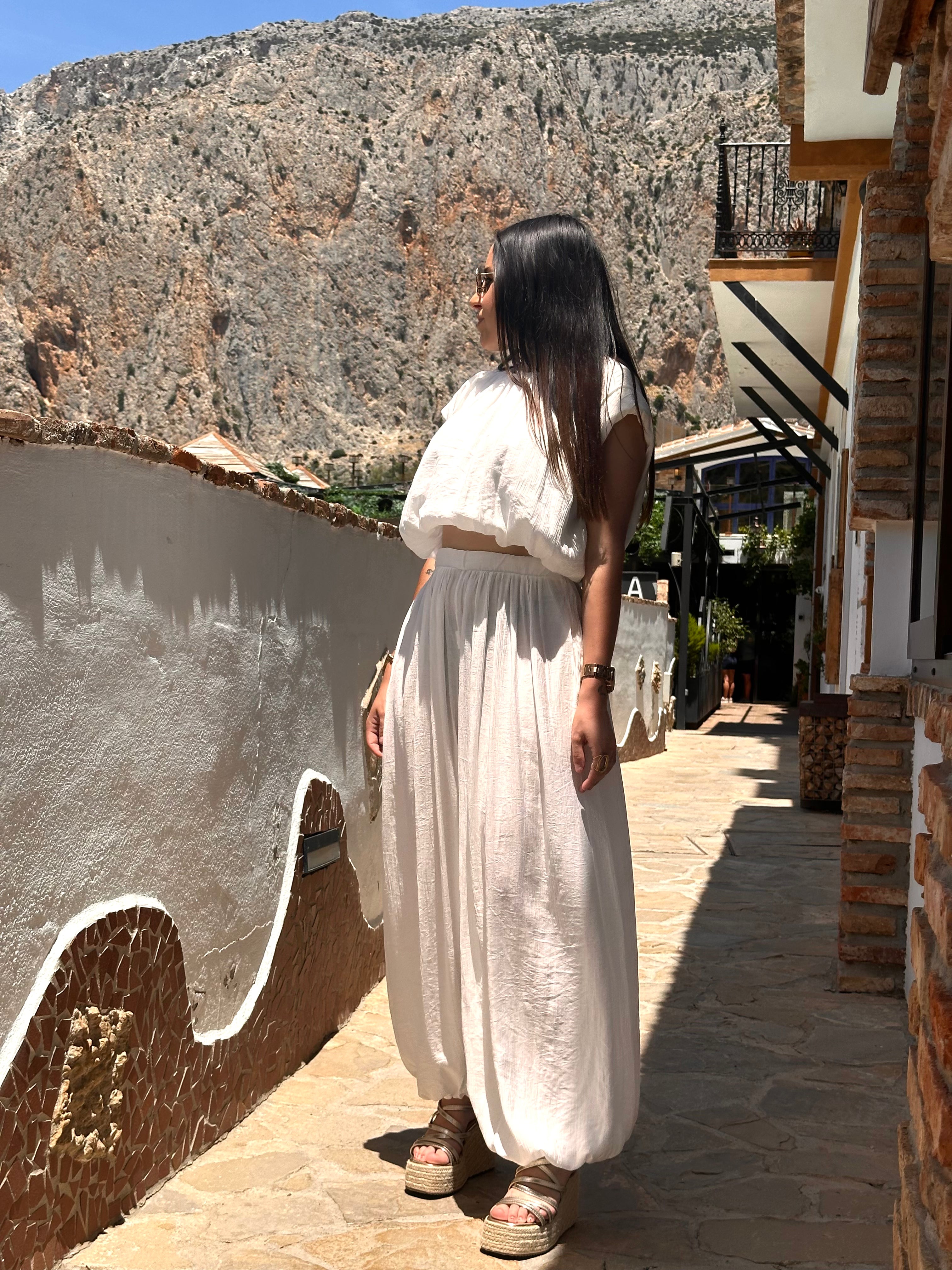 CONJUNTO BOMBACHO BLANCO
