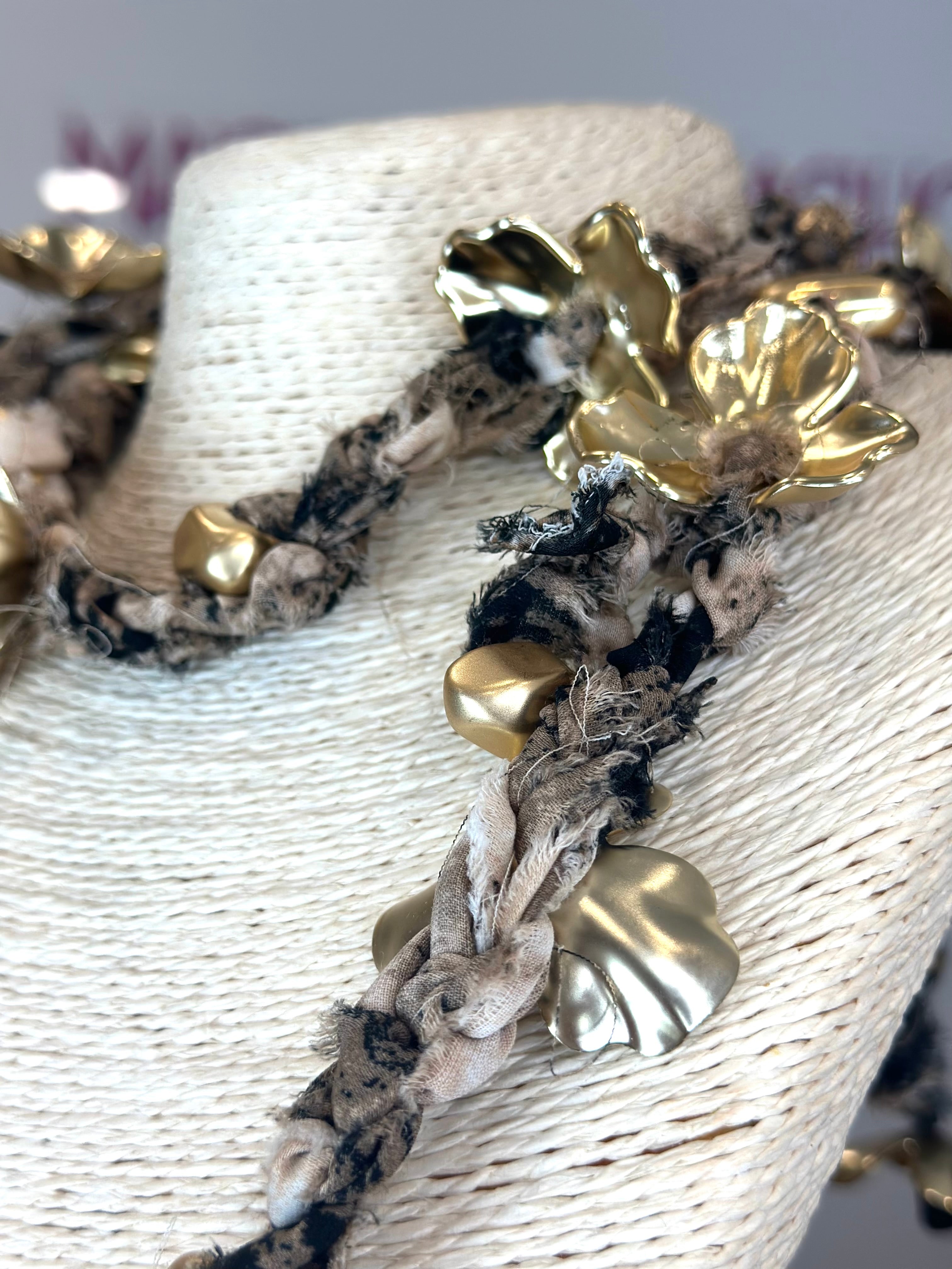 COLLAR TELA FLOR