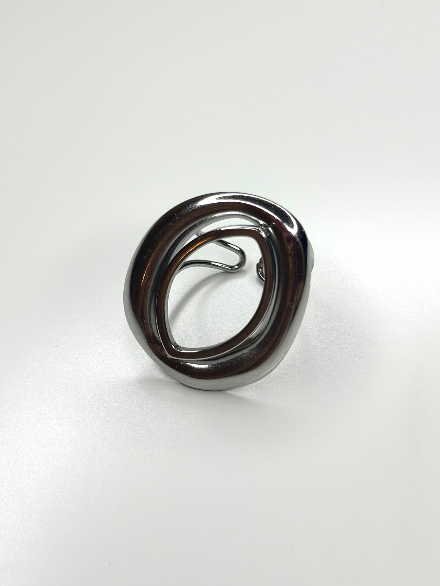 ANILLO REDOND PLATEADO