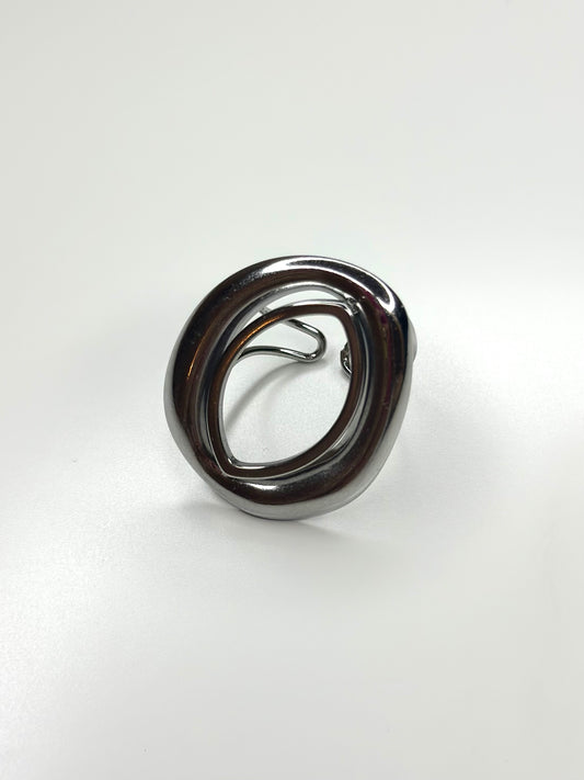 ANILLO REDOND PLATEADO