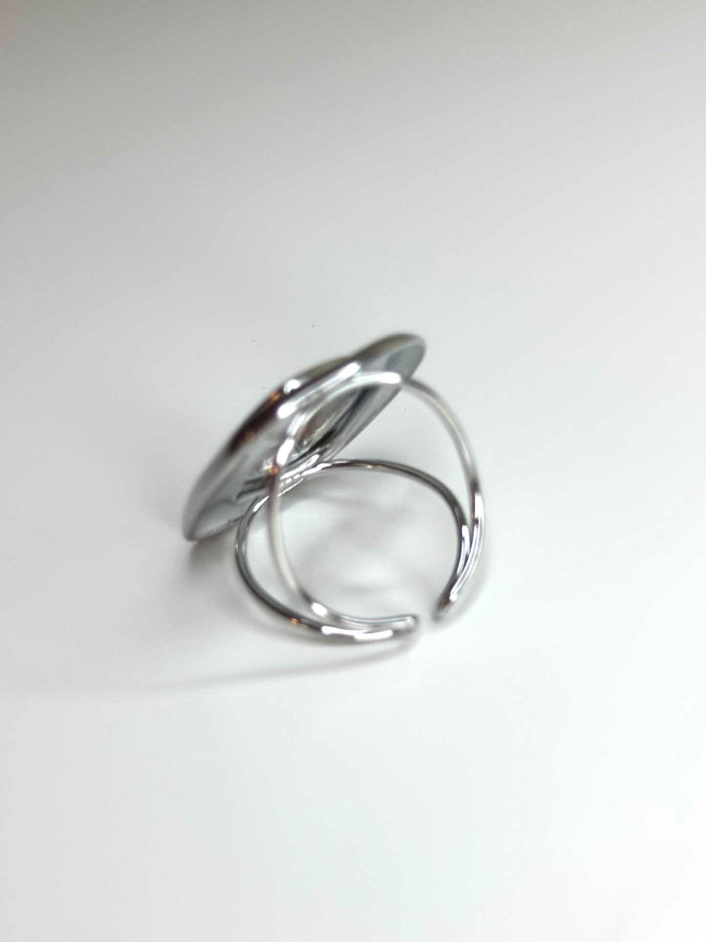 ANILLO REDOND PLATEADO