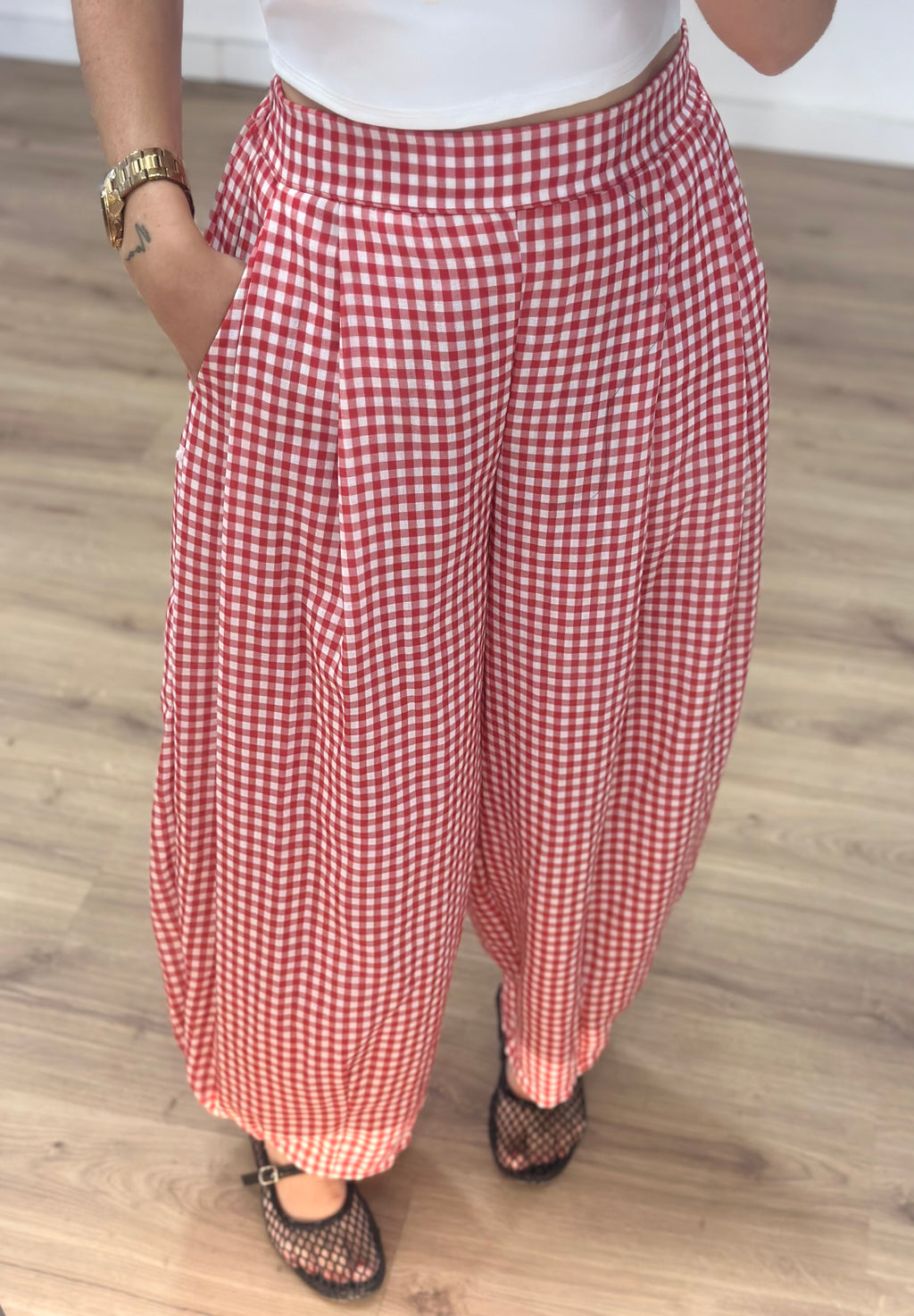 PANTALÓN VICHY RED