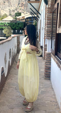 PANTALÓN GLOBO AMARILLO