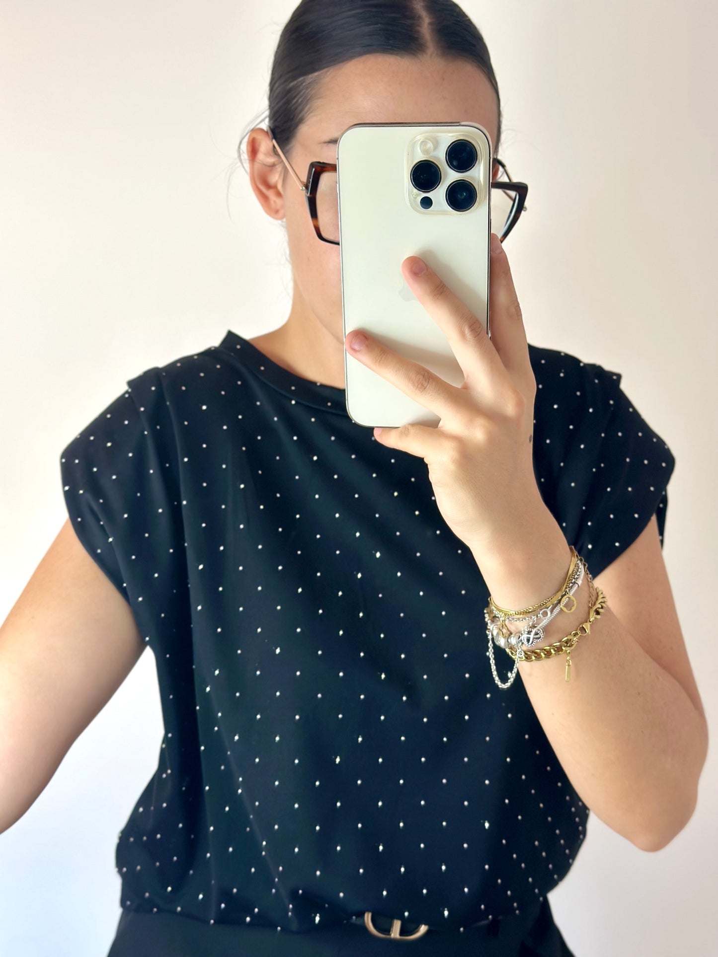 CAMISETA HOMBRERAS BRILLO